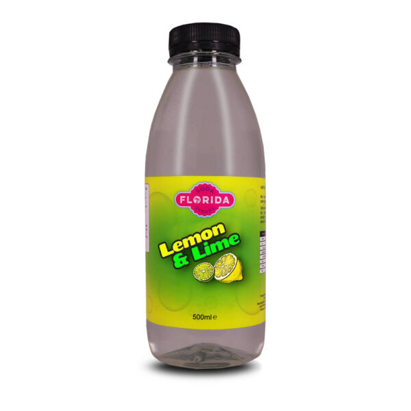 500ml bottle(s) of Lemon & Lime Sodastream syrup with vibrant yellow label and classic themes.