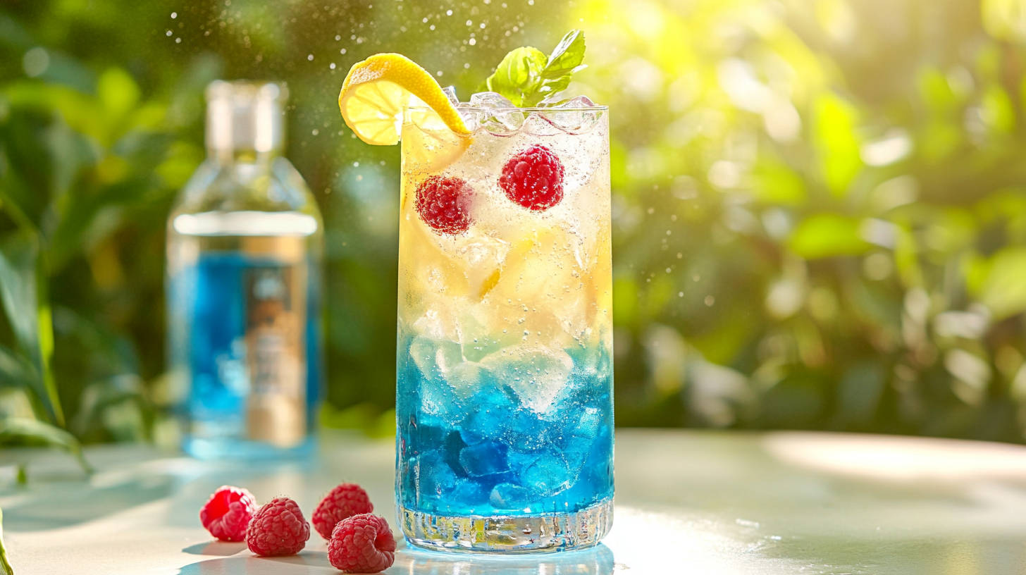 🍸 Blue Raspberry Lemonade Vodka Spritz: A Berry-Licious Sparkler