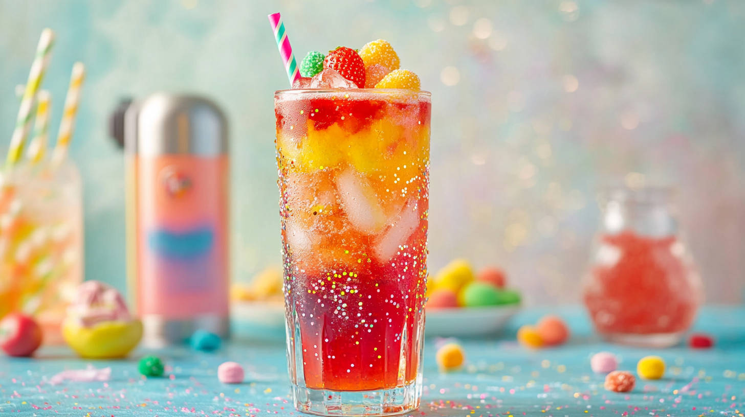 🌈 Strawberry & Lime Rainbow Soda: A Colourful Fizzy Treat for Kids