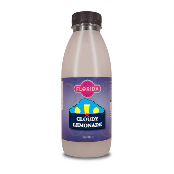 500ml bottle(s) of Cloudy Lemonade Sodastream syrup with vibrant Blue label and Retro themes.