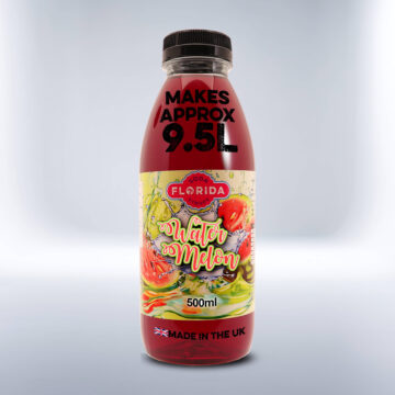 Bottle of 500ml Watermelon Soda Stream Drink on a white background
